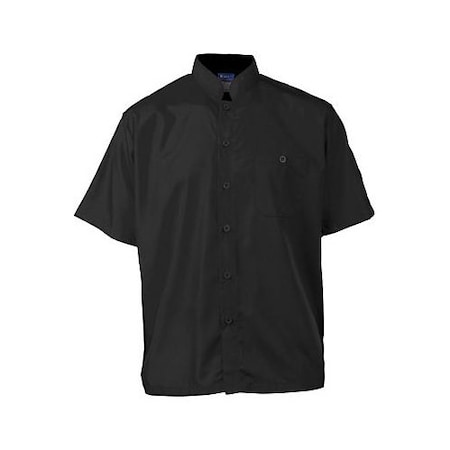 Allpoints Kng 3Xl Chef Shirt Mens, Black Ss, Active 2126BKBK3XL